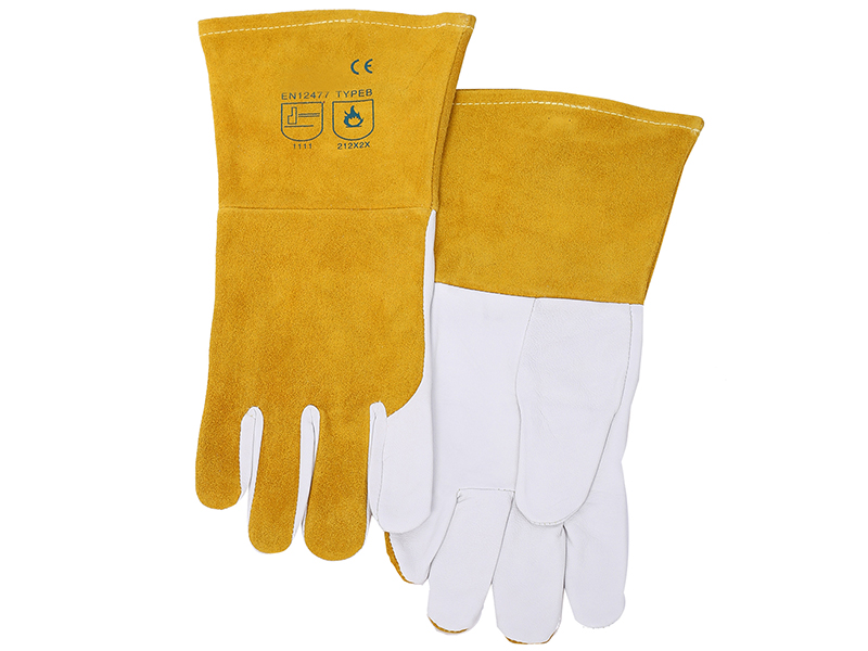 RHK1199 Goatskin Split Cowhide TIG Welding Gloves